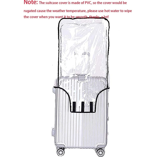 FF1 Luggage Protector Suitcase Cover PVC Bag Dust Proof Travel Suitcase Fits Most 20"