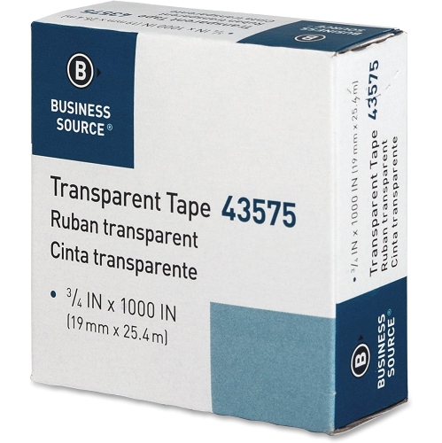 43575 43575 Transparent Tape, 3/4 by 1000-Inch, Clear, 12-Pack