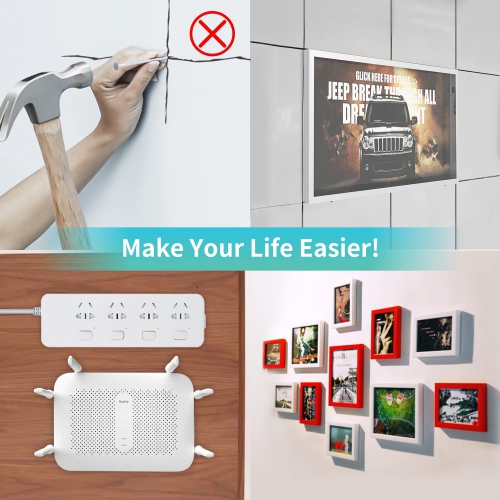 Double Sided Tape Heavy Duty(2 Pack, Total 32.8ft), Strong Sticky Tape Multipurpose Nano Tape, Removable &