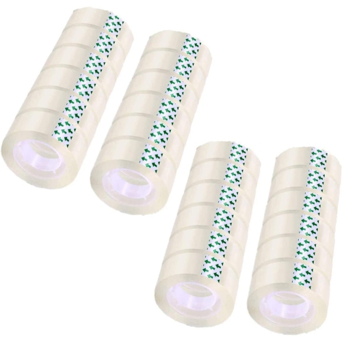 GENERIC  Transparent Tape Clear Tape 3/4 Inches Tape Refill Roll for Office, Home, School (32 Rolls)