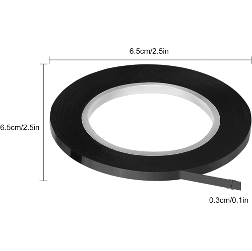 8 PCS Graphic Art Tape Whiteboard Tape Gridding Chart Tape for Office School, Black 3mm