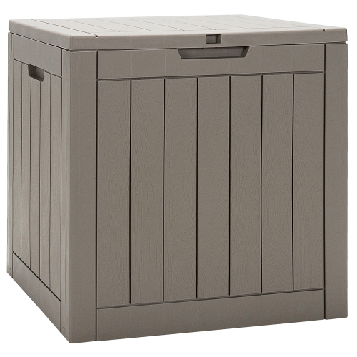 COSTWAY  30 Gallon Deck Box Storage Container Seating Tools Organization Deliveries