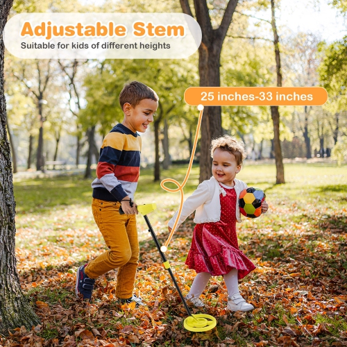 Gymax Metal Detector for Kids Waterproof Kids Metal Detector w/ Waterproof Search Coil