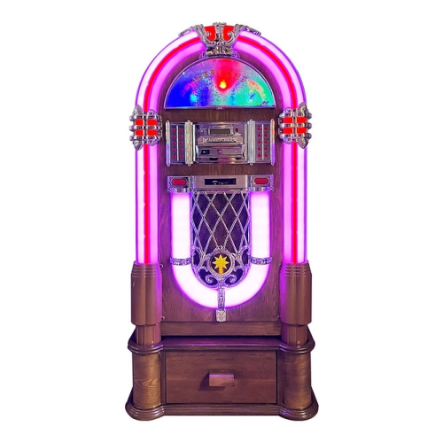 Arkrocket Taurus II Mid-Size Jukebox with stand-Oak