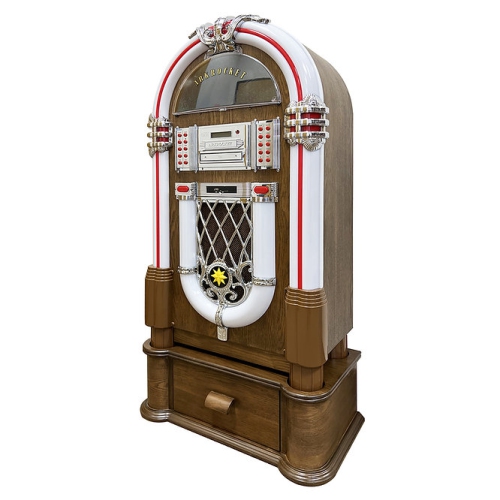 Arkrocket Taurus II Mid-Size Jukebox with stand-Oak