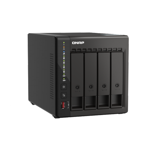 QNAP TS-453E-8G-US Dual 2.5GbE, 8GB RAM Intel Quad-core, Dual 2.5GbE Ports NAS for SOHO and Small Business