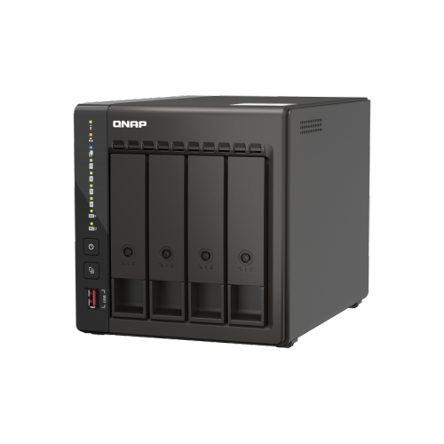 QNAP TS-453E-8G-US Dual 2.5GbE, 8GB RAM Intel Quad-core, Dual 2.5GbE Ports NAS for SOHO and Small Business