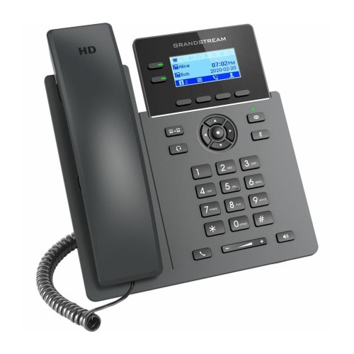 GrandStream VoIP SIP Corded 2.21" LCD Fast Ethernet Wi-Fi Black VoIP & Internet Phone