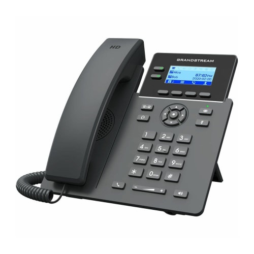 GrandStream VoIP SIP Corded 2.21" LCD Fast Ethernet Wi-Fi Black VoIP & Internet Phone
