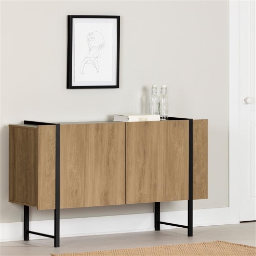South Shore 2-Door Sideboard Light Walnut Mezzy