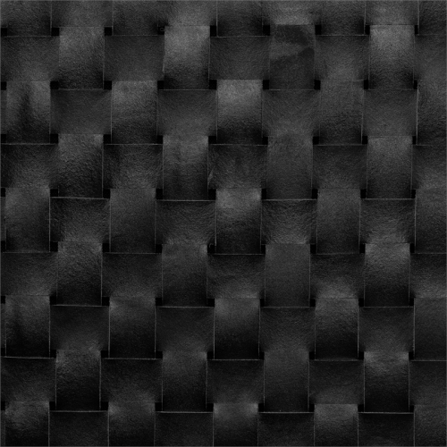 South Shore Balka 63.5"W Woven Leather Headboard in Matte Black Finish