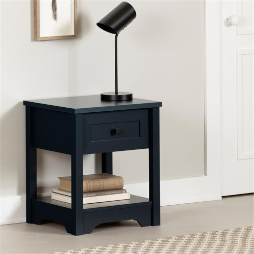 South Shore End Table Navy Blue Farnel
