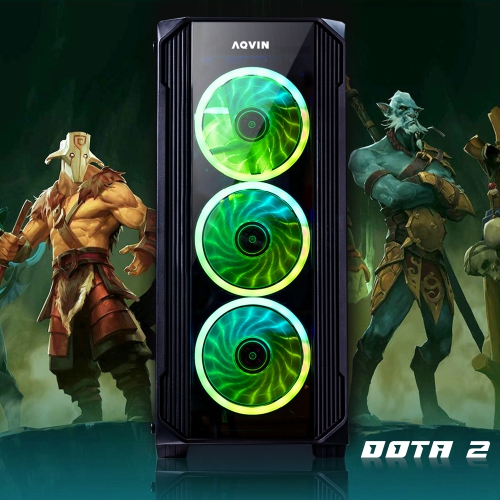 AQVIN ZForce Gaming PC Tower / Intel 10th Gen i3 up to 4.30 GHz Processor / AMD Radeon RX 580 8GB DDR5 Graphics / 1000 GB SSD / 16GB DDR4 RAM (Memory) / Windows 11 Pro / WiFi
