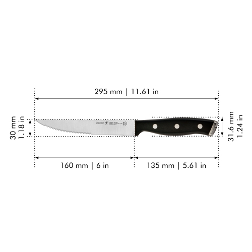 HENCKELS Forged Accent 6.5 inch Utility Knife, Black