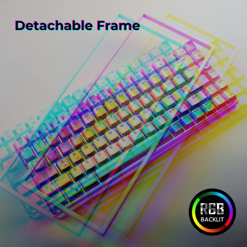 RK ROYAL KLUDGE RK84 Wired RGB 75% Hot Swappable Mechanical Keyboard, 84 Keys Tenkeyless TKL Gaming Keyboard w/Programmable Software and