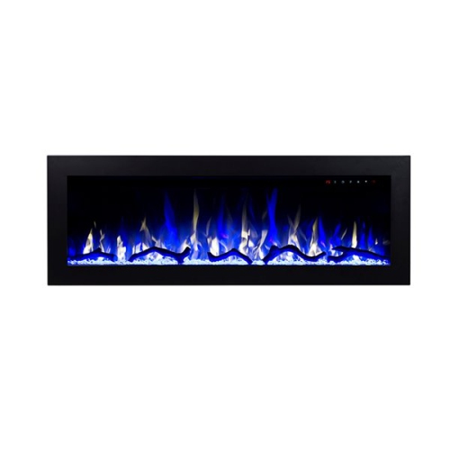 Image 1 of 2.. Flamehaus® Electric LED Fireplace Insert - 60"- Black