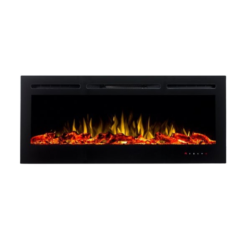 Image 1 of 3.. Flamehaus 100-in Black LED Electric Fireplace Insert