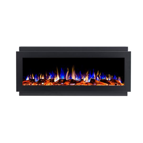 Flamehaus Electric LED Fireplace Insert - 50"-Black