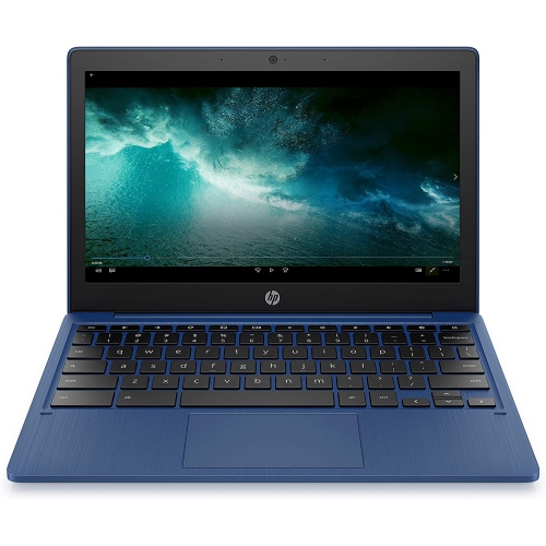 HP  Chromebook Laptop 11.6" Mediatek Mt8183 4GB 32GB Chrome Os In Blue great chrome book for my son