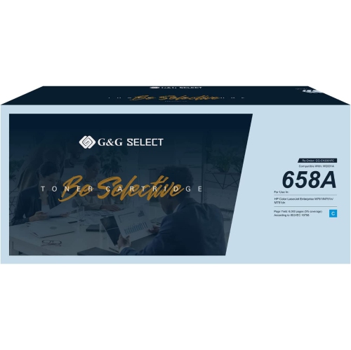 Cartouche de toner de rechange réusinée G&G Select pour HP W2001A - rendement standard (cyan)