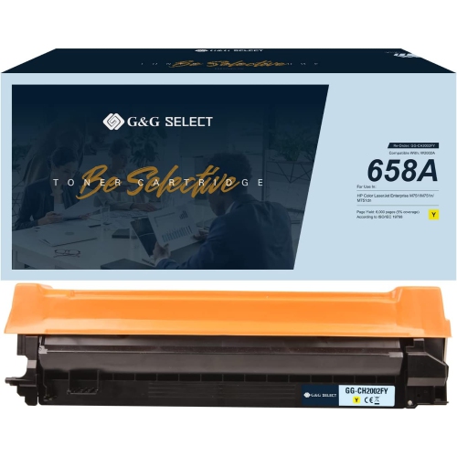 G&G Select Remanufactured Toner Cartridge Replacement for Hp W2001A(658A)- Standard Yield(Yellow)