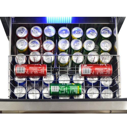 Forno Azienda Dual Temperature Zone 24-inch Wine Cooler 108 Bottles with two refrigerated drawers