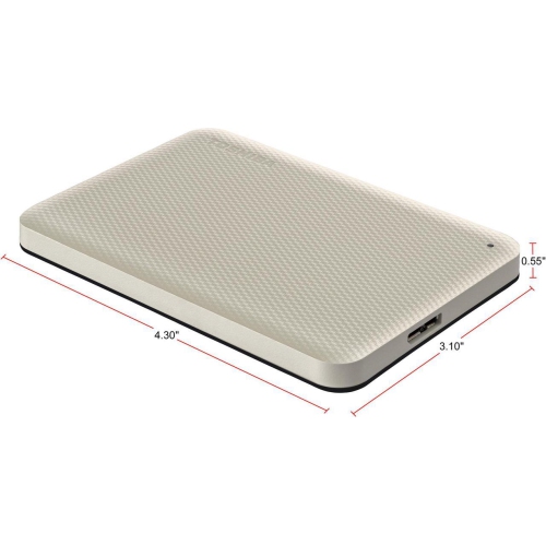 Disque dur externe USB 3.0 Canvio Advance de 1 To de Toshiba - Blanc