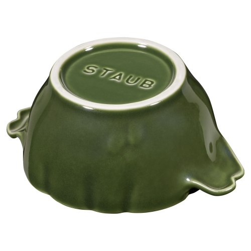 STAUB Ceramique 450 mL Ceramic Artichoke Cocotte, Basil-Green