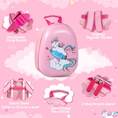 Gymax 2PCS Kids Carry On Luggage Set 12'' Backpack and 18'' Rolling Suitcase for Travel