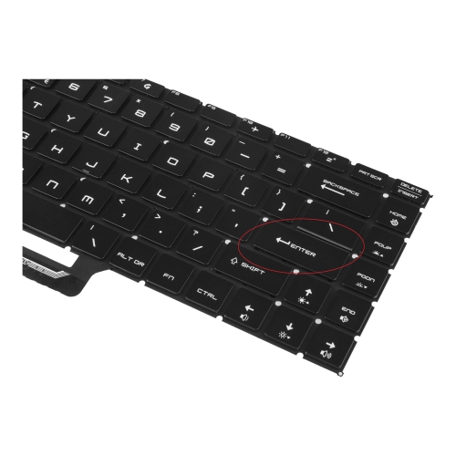 MSI GS65 Stealth Thin Series Backlit US Keyboard Replacement - Model 8SE, 8SG, 8SF, 8RE, 8RF