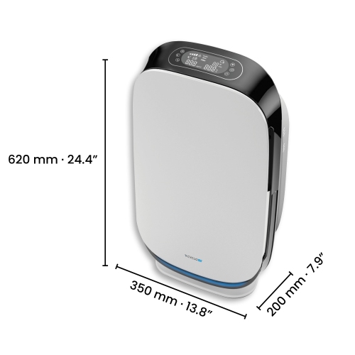 Cyclo UV purificateur d'air 510 - Lampe UVC/UVV aide à filtrer 99,97% des pathogènes - Filtre HEPA H13 - Protection allant jusqu'à 1,545 pi2. -