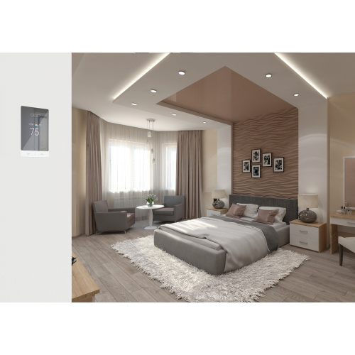 Schluter Systems – thermostat intelligent Wi-Fi programmable à écran tactile DHERT 105/BW Ditra Heat E-RS1