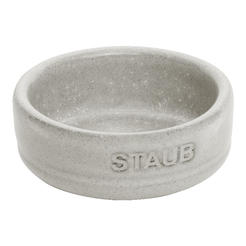 ENSEMBLE de 4 bols à condiments en céramique de LA gamme Dining Line, truffe blanche
