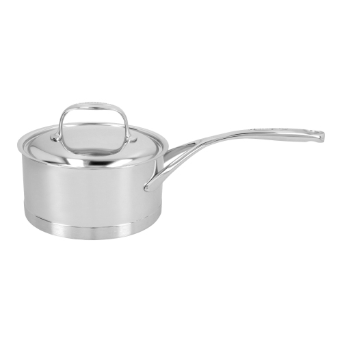 DEMEYERE  Atlantis 7 1.5 L 18/10 Stainless Steel Round Sauce Pan With Lid In Silver