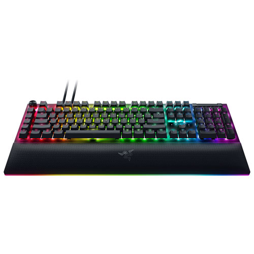Clavier de jeu mécanique rétroéclairé pleine grandeur BlackWidow V4 Pro de Razer