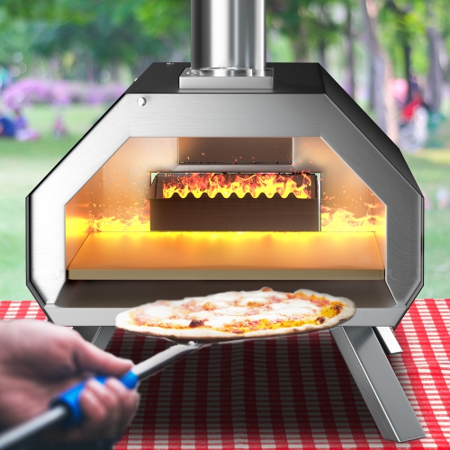 Costway Outdoor Pizza Oven Machine 12" Pizza Grill Maker&nbsp;Portable&nbsp;with Foldable legs