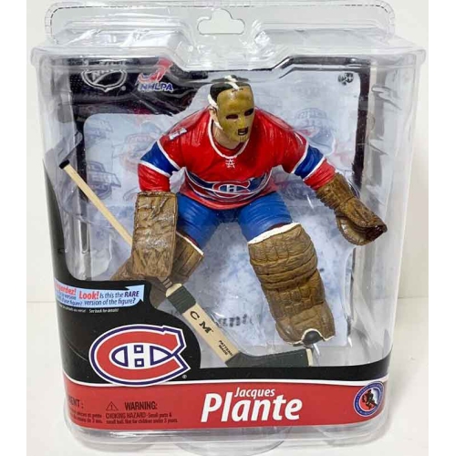 MCFARLANE  Nhl Hockey Canadiens 6 Inch Static Figure Sportspicks Exclusive - Jacques Plante Jersey In Red