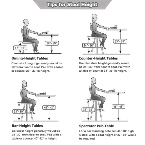 Moustache 2Pack Bar stools Mid-Century 26" Wood Swivel Counter Stools Pub Chair with Back & Foot Ring