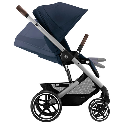 Cybex Balios S Lux 2 All Terrain Stroller Ocean Blue Silver Best Buy Canada