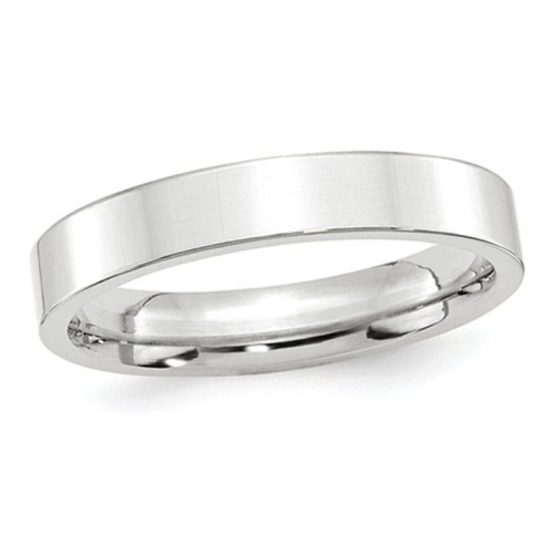 Flat comfort fit wedding band sale