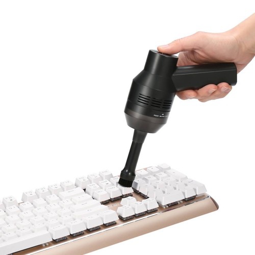 MECO Cordless Rechargeable Mini Vacuum Keyboard Cleaner with Cleaning Gel