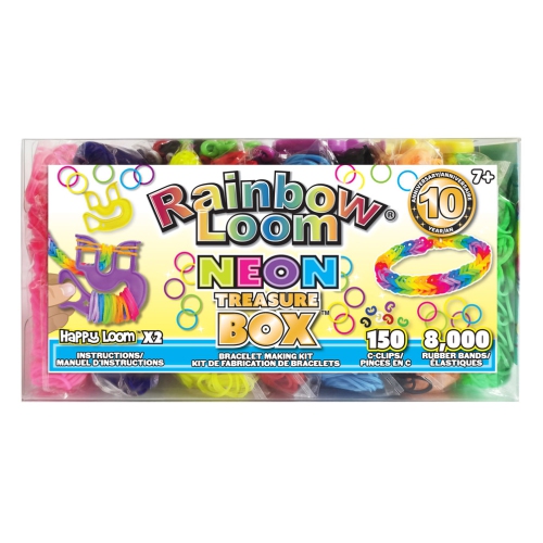 RAINBOW LOOM - FF-RAINBOW LOOM TREASURE BOX-NEON