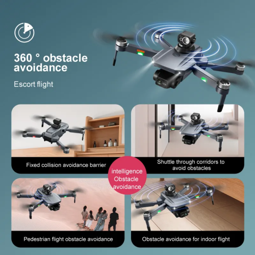 ISPEKTRUM RG101 Pro Drone 8K Dual Camera 2-Axis Gimbal 360 Obstacle Avoidance 30-Min Flight Time RC Quadcopter with Advanced Auto Return, 3km Video Transmission