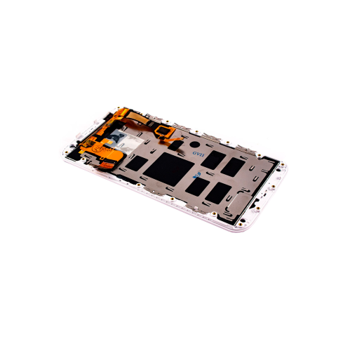 LCD Assembly With Frame Compatible For Motorola Moto X2 (XT1096 / 2014) (White) by ESOURCE PARTS - Refurbished condition - Image 2