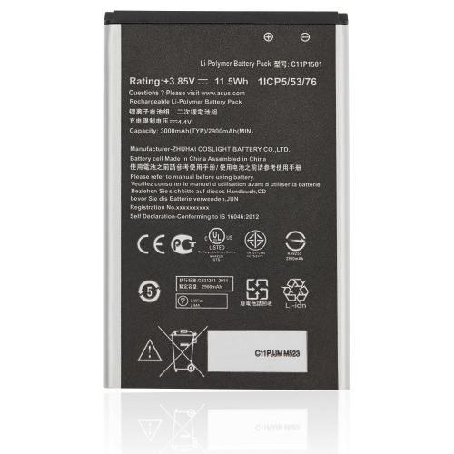 Replacement Replacement Battery Compatible For Asus ZenFone Selfie / 2 Laser (ZE550KL / Z00LD) (C11P1501)