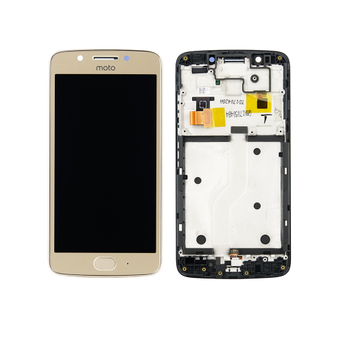 Replacement LCD Assembly With Frame Compatible For Motorola Moto G5 (Genuine OEM) (Gold)