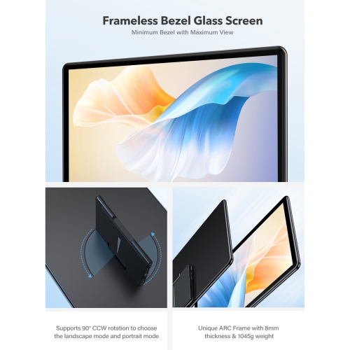 UPERFECT Portable Monitor Touchscreen Freestanding, 1080P FHD 100% SRGB IPS HDR External Display Screen HDMI USB C Monitors for Laptop W/ Kickstand