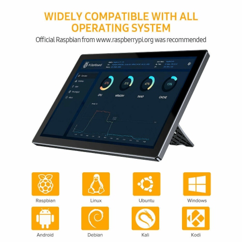 10.1" Inch Raspberry Pi TouchScreen RPi 2 3 4 B Case Housing Portable Monitor US