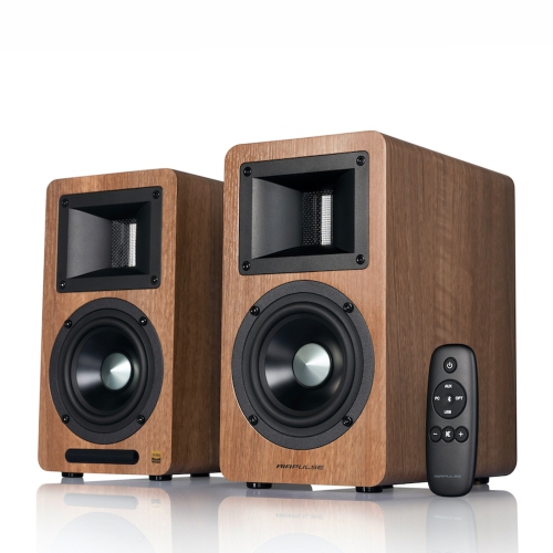 AIRPULSE  A80 Hi-Res Audio Certified Active Speaker System-Brown