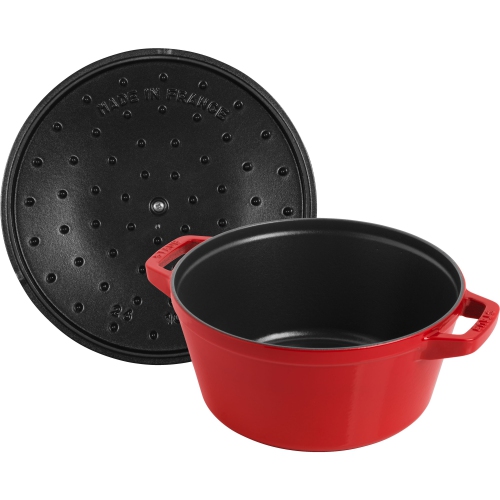 STAUB Stackable Set Stackable Set 3 Piece Cast Iron, Cherry